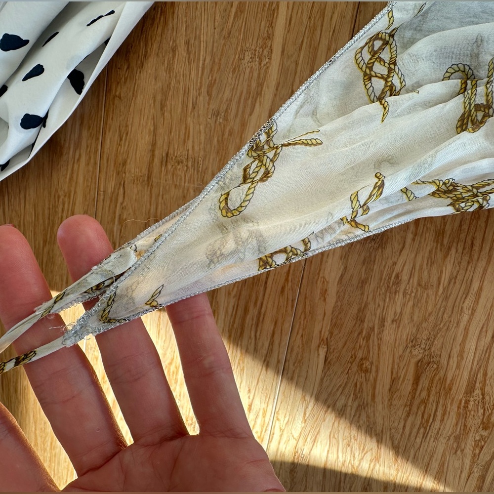 D&G Spring Summer Flowing white and gold print maxi gown dress. - Picture 7 of 10